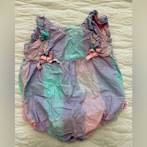 Rufflebutts spring romper 12-18mo